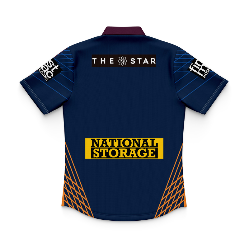 Kid's NRL Brisbane Broncos 2025 Captains Run Polo Jersey