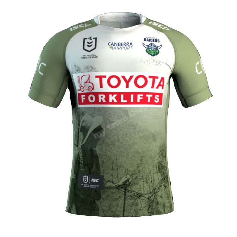 NRL Canberra Raiders 2025 ANZAC Round Jersey
