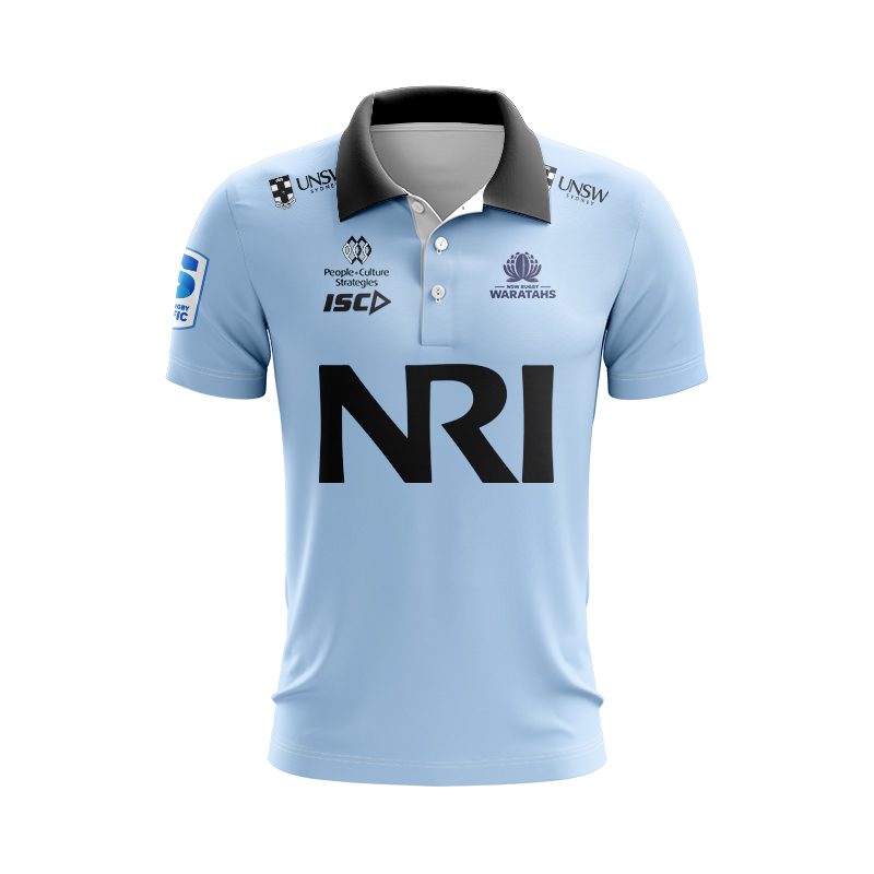 NSW Waratahs Super Rugby ISC 2025 Home Polo Shirt