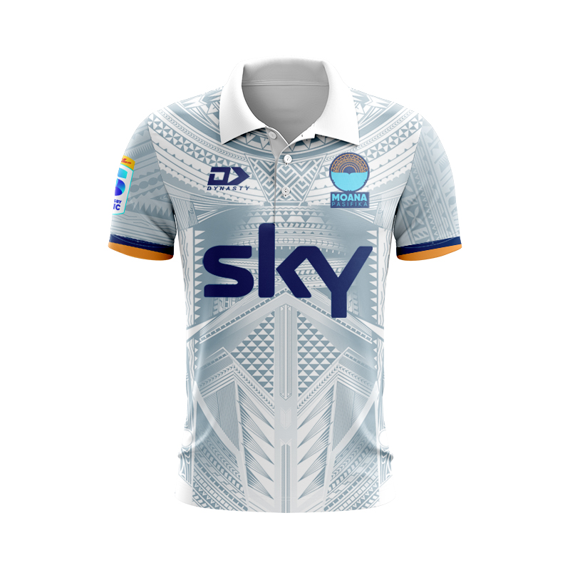 Moana Pasifika Super Rugby 2025 Away Polo Shirt
