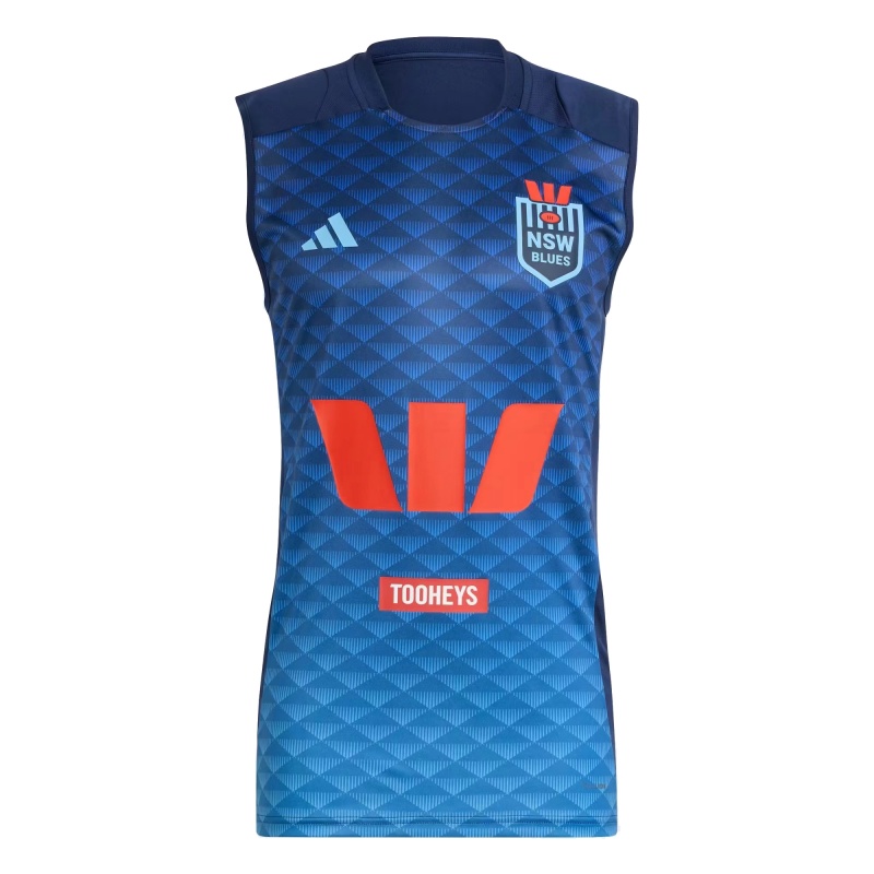 NSW Blues 2025 Navy Blue Performance Singlet