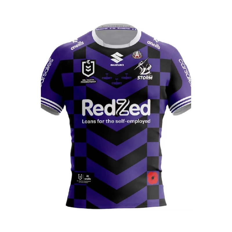 NRL Melbourne Storm 2025 Anzac Jersey