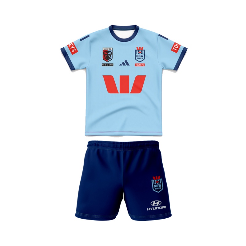 Kid's NSW Blues 2025 Home Jersey+Shorts