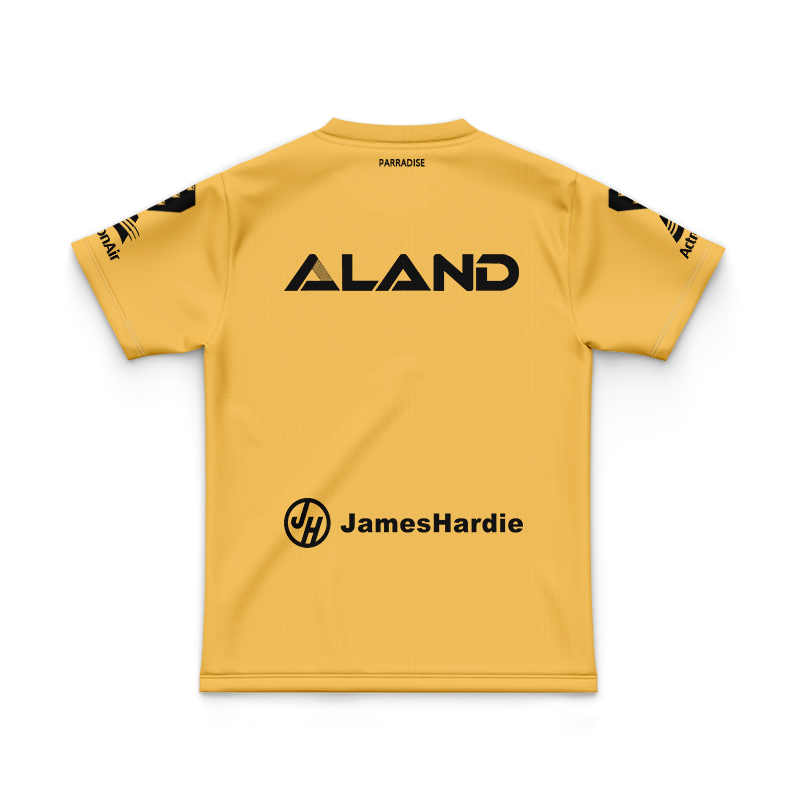 Kid's NRL Parramatta Eels 2025 Gold Training Jersey