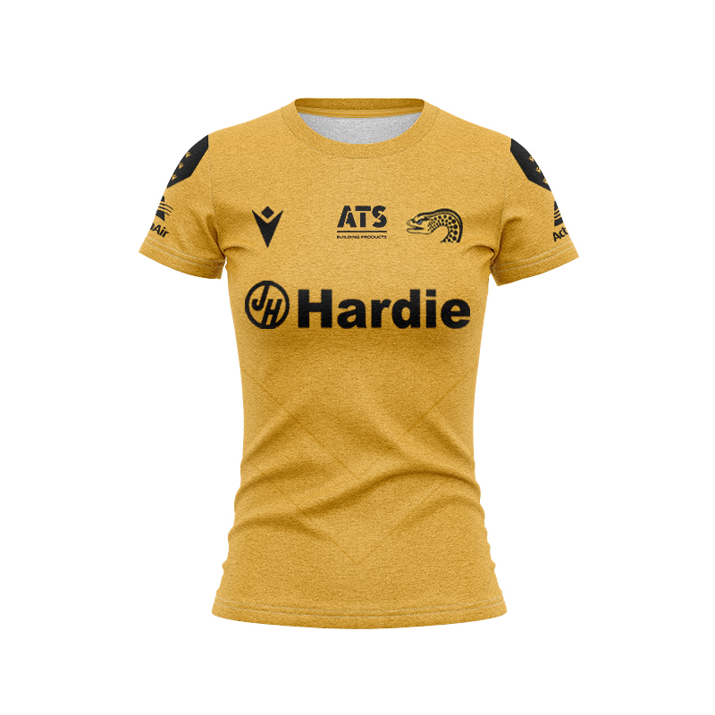 Women's NRL Parramatta Eels 2025 Gold Training Shirt