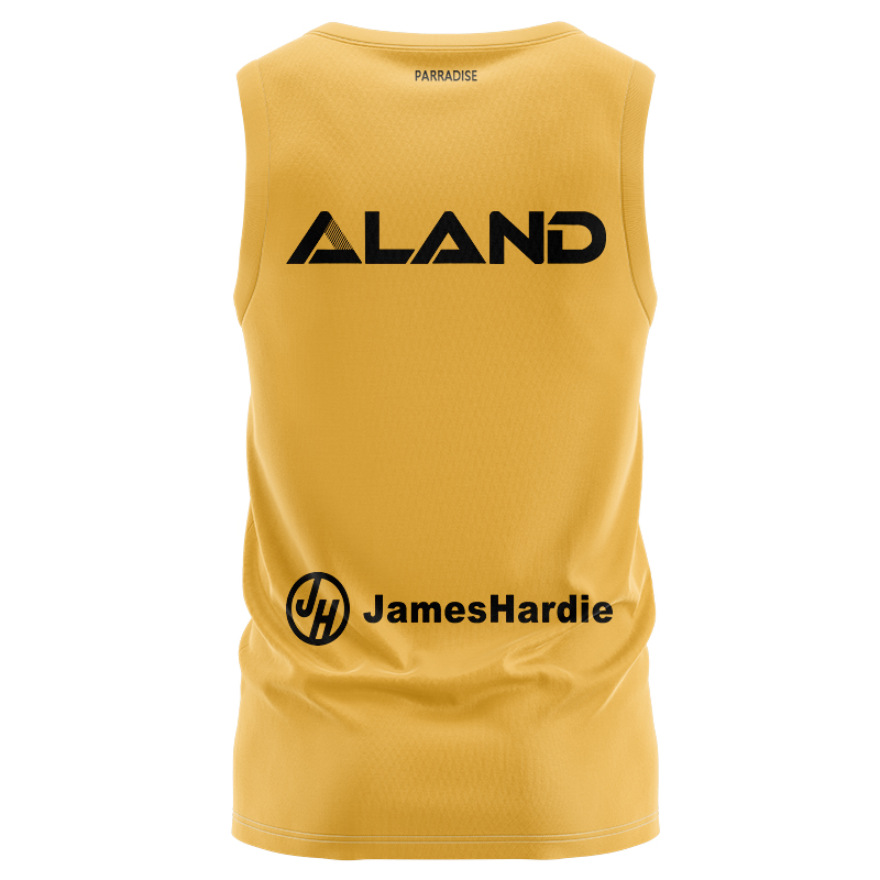 NRL Parramatta Eels 2025 Gold Training Singlet