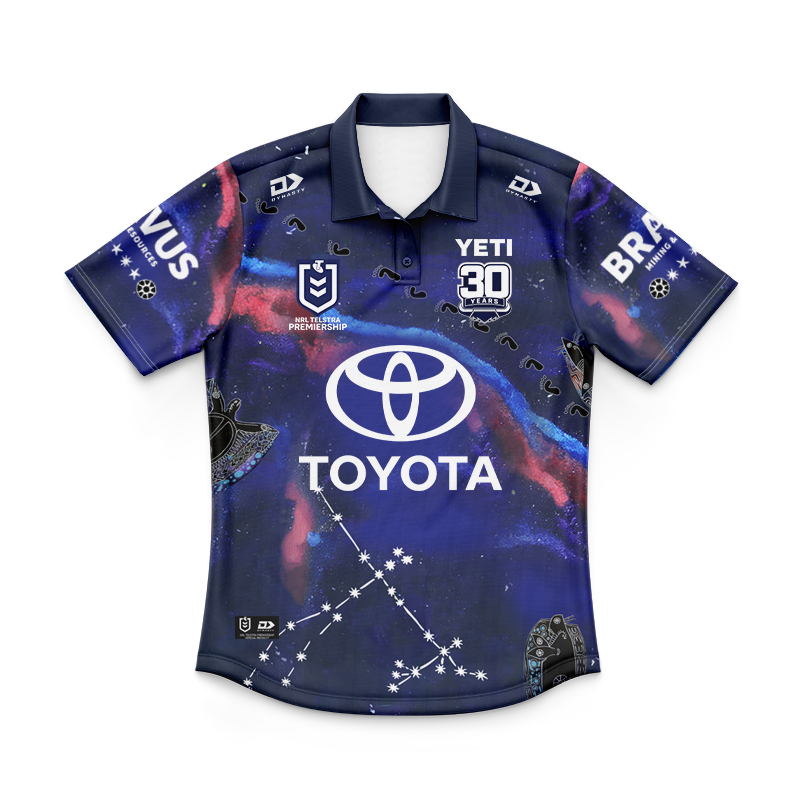 Kid's NRL North Queensland Cowboys 2025 Indigenous Polo Jersey