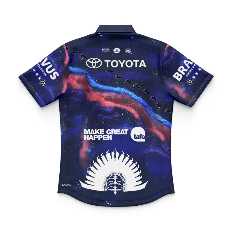 Kid's NRL North Queensland Cowboys 2025 Indigenous Polo Jersey