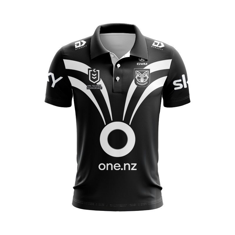 NRL New Zealand Warriors 2025 Dynasty Dear Warrior Polo Shirt