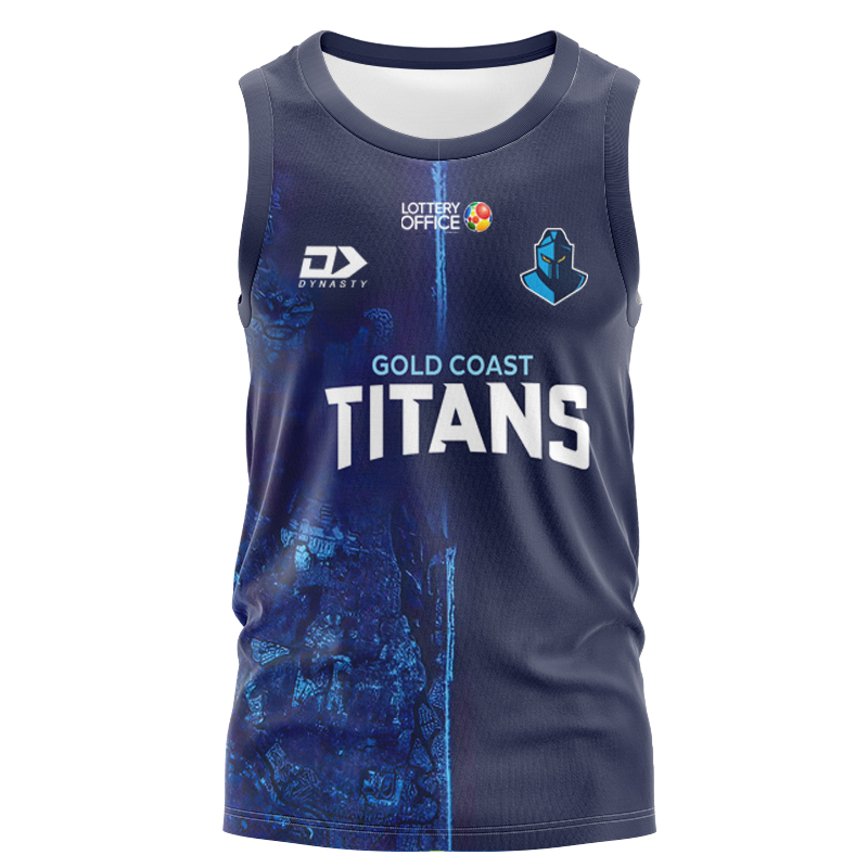 NRL Gold Coast Titans 2025 Dynasty Singlet