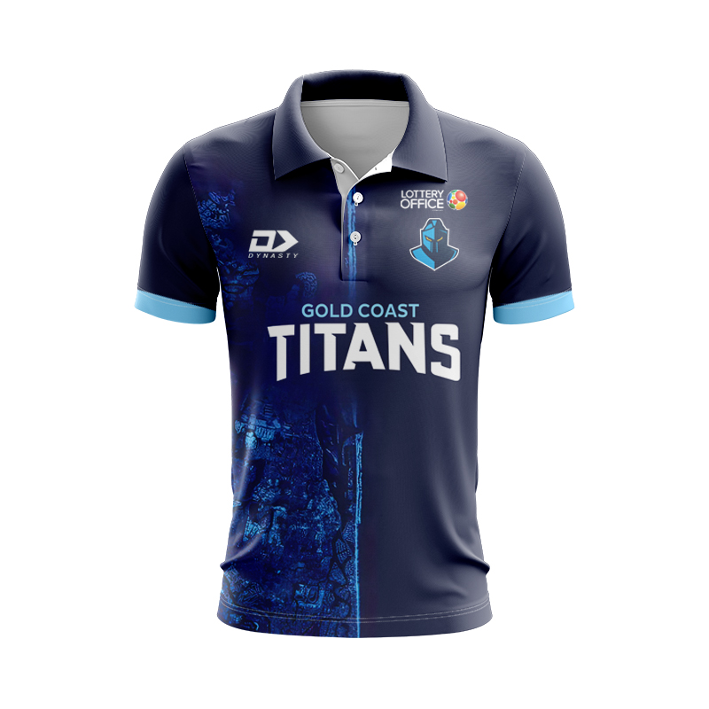 NRL Gold Coast Titans 2025 Dynasty Polo Shirt