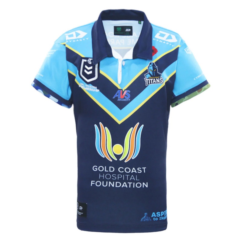 NRL Gold Coast Titans 2025 ANZAC Round Jersey