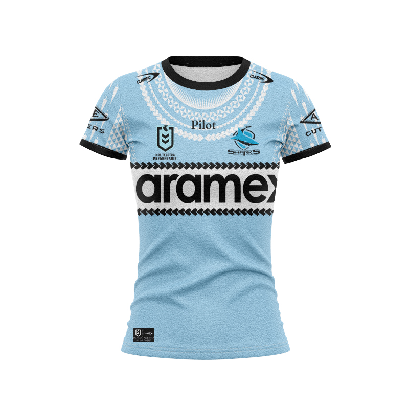 Women's NRL Cronulla-Sutherland Sharks 2025 Pasifika Jersey