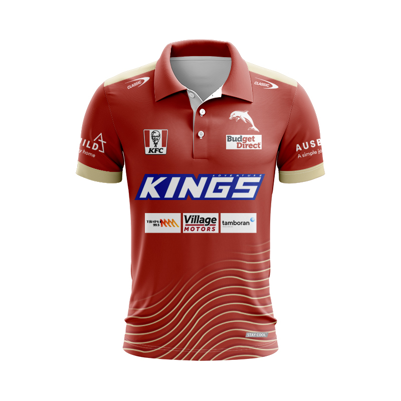 NRL Dolphins 2024 Training Polo Shirt