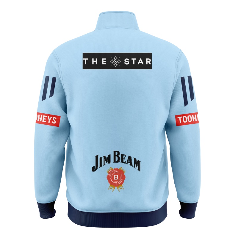 NRL NSW Blues 2025 Sky Blue Performance Jacket