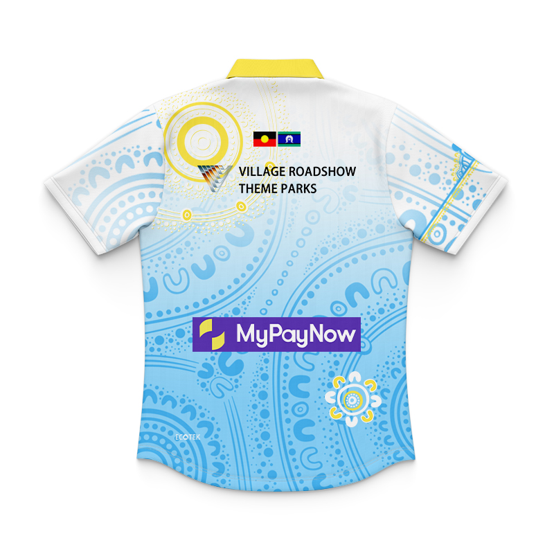 Kid's NRL Gold Coast Titans 2025 Indigenous Polo Jersey