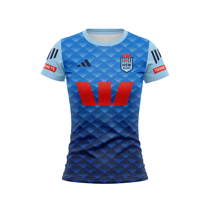Women's NRL NSW Blues 2025 Sky Blue Performance Jersey