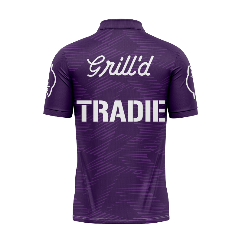 NRL Melbourne Storm 2025 Purple Training Polo Shirt