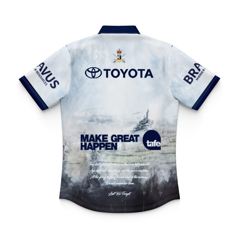 Kid's NRL North Queensland Cowboys 2025 Defence Blue Polo Jersey