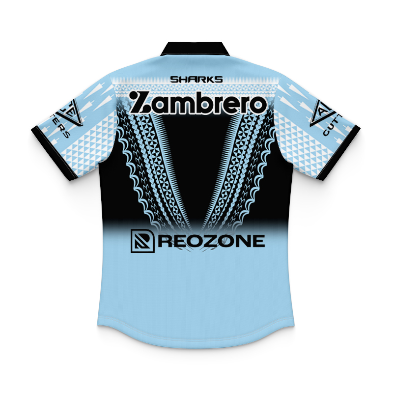 Kid's NRL Cronulla-Sutherland Sharks 2025 Pasifika Polo Jersey