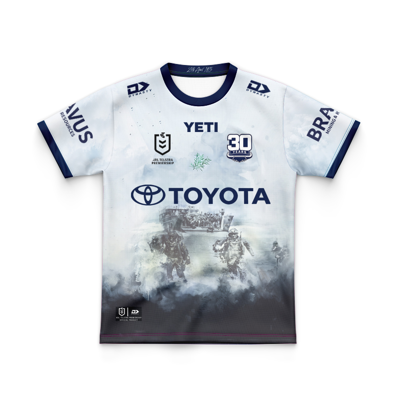 Kid's NRL North Queensland Cowboys 2025 Defence Blue Jersey
