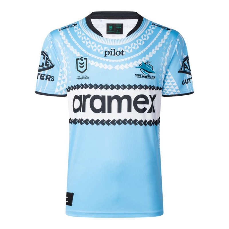 NRL Cronulla-Sutherland Sharks 2025 Pasifika Jersey