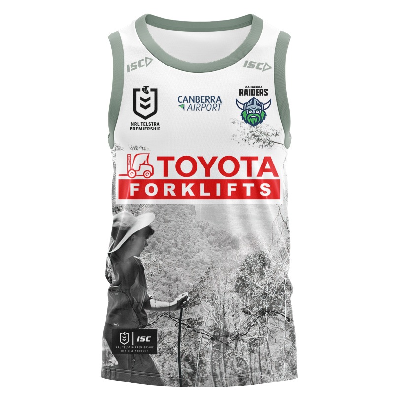 NRL North Queensland Cowboys 2025 Defence Green Singlet