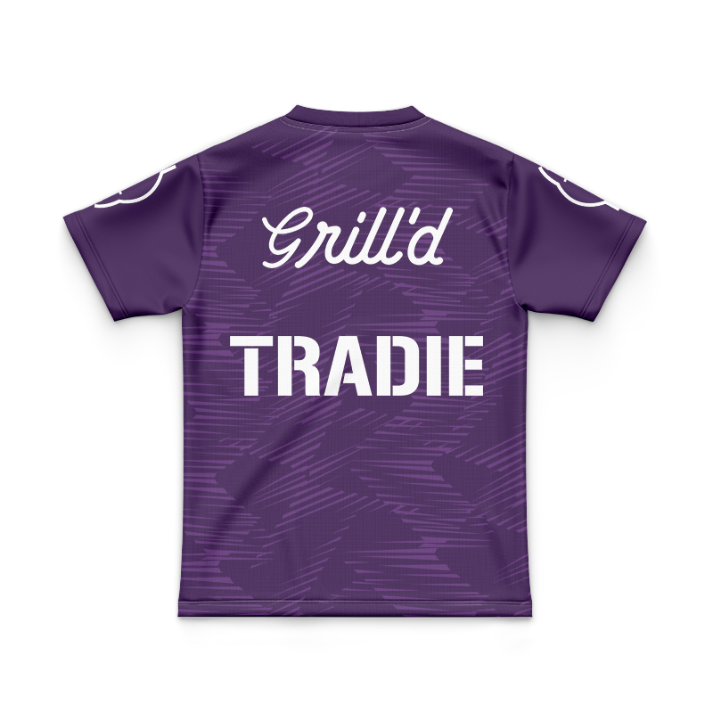 Kid's NRL Melbourne Storm 2025 Purple Training Jersey