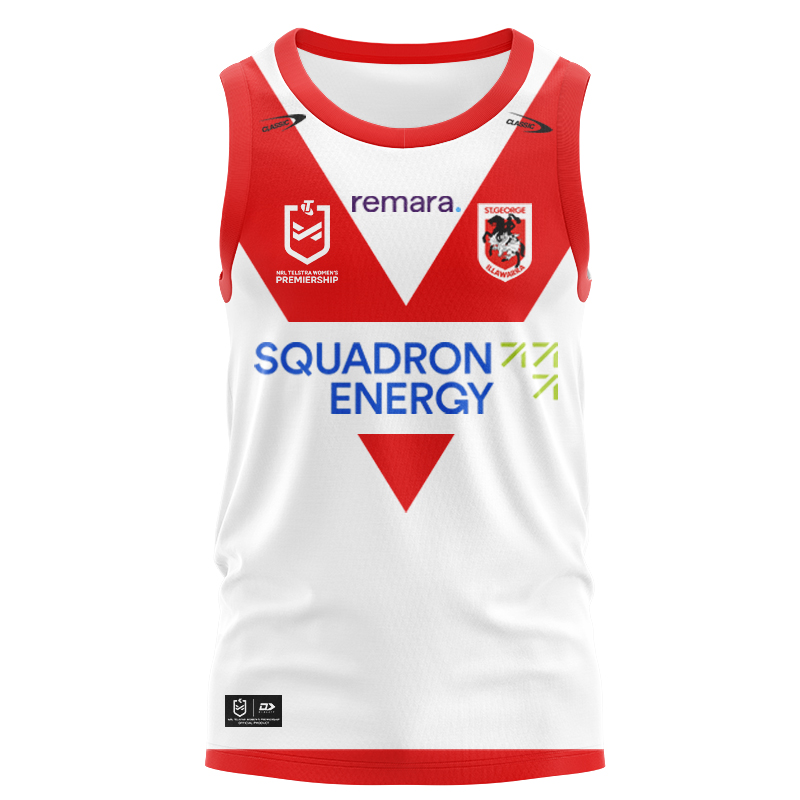 NRL St George Illawarra Dragons 2025 Home Singlet