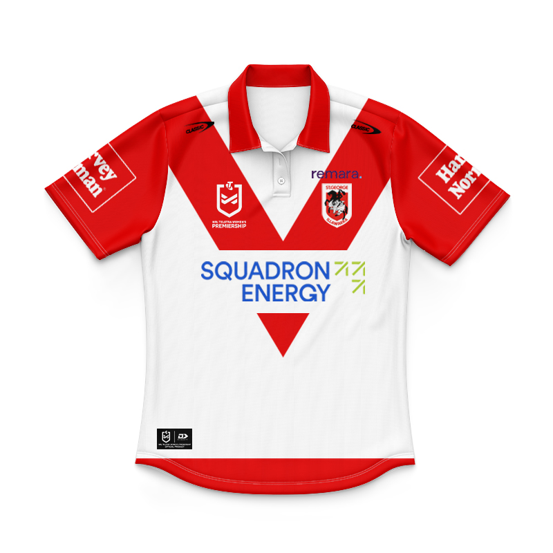 Kid's NRL St George Illawarra Dragons 2025 Home Polo Jersey