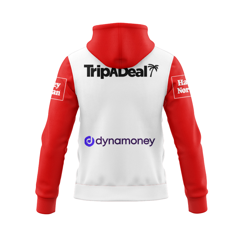 NRL St George Illawarra Dragons 2025 Home Zipper Hoodie