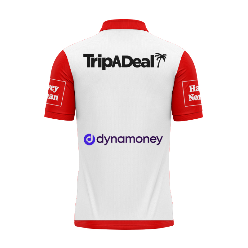 NRL St George Illawarra Dragons 2025 Home Polo Shirt