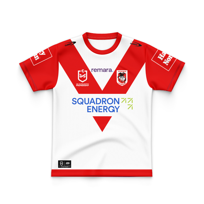 Kid's NRL St George Illawarra Dragons 2025 Home Jersey