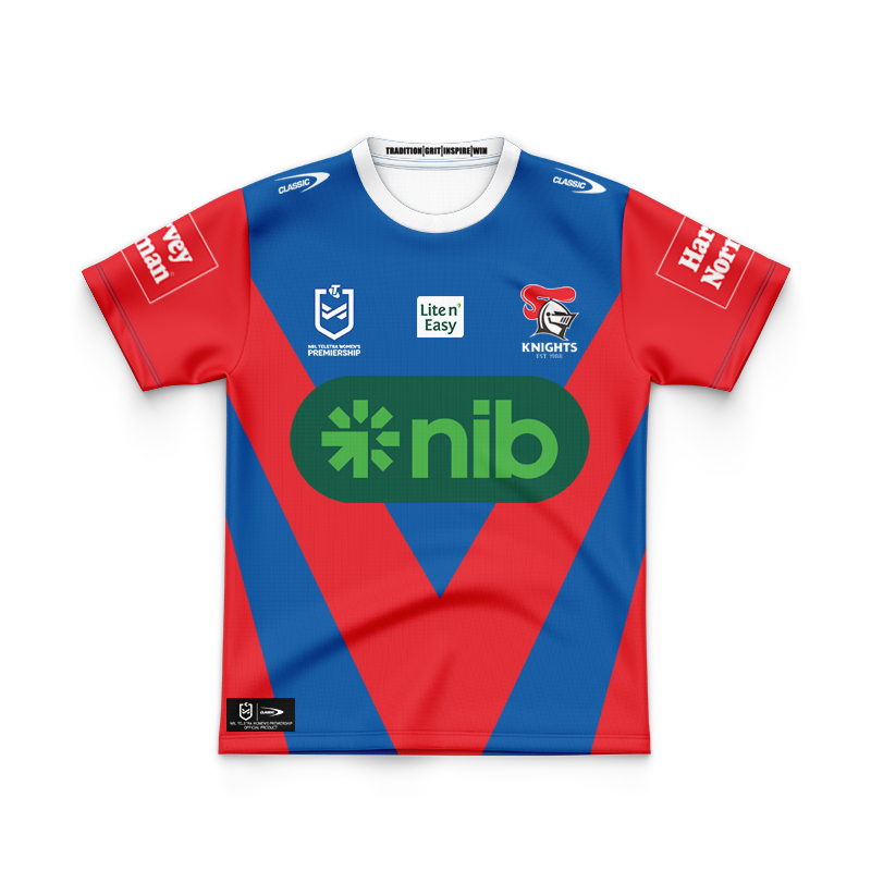 Kid's NRL Newcastle Knights NRLW 2025 Home Jersey