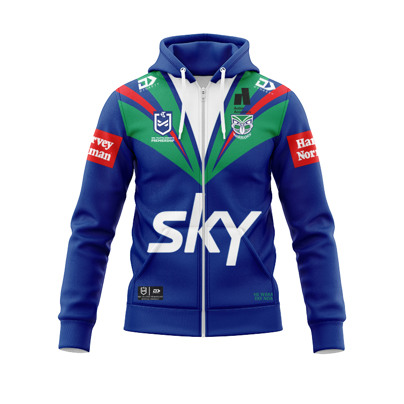 NRL New Zealand Warriors 2025 Dynasty NRLW Home Zipper Hoodie