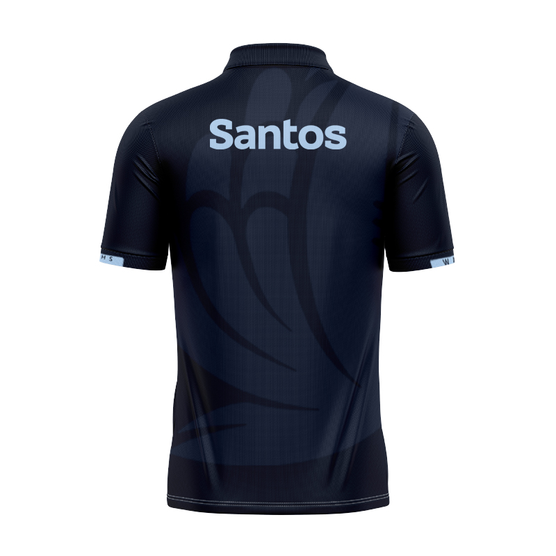 NSW Waratahs 2025 Navy Training Polo Shirt