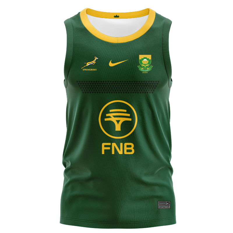 South Africa Springboks 2025 Match Home Singlet