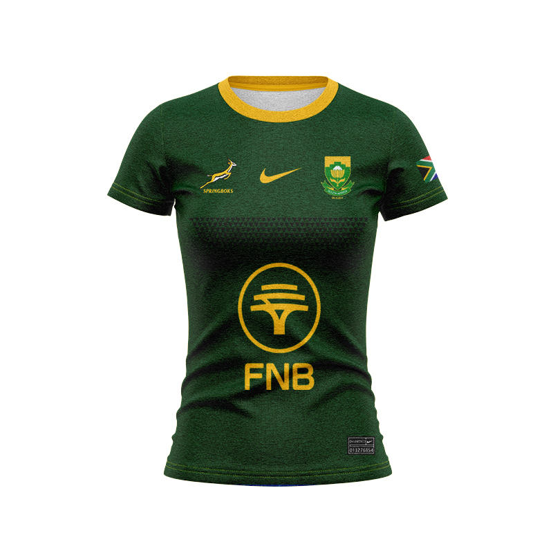 Women's South Africa Springboks 2025 Match Home Jersey