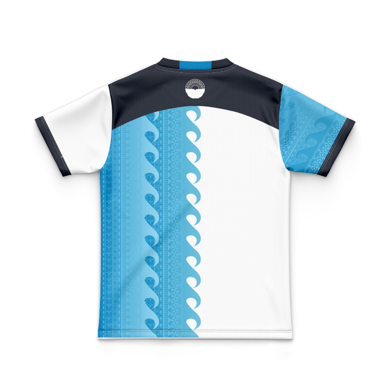 Kid's Moana Pasifika Super Rugby 2025 Beige Training Jersey