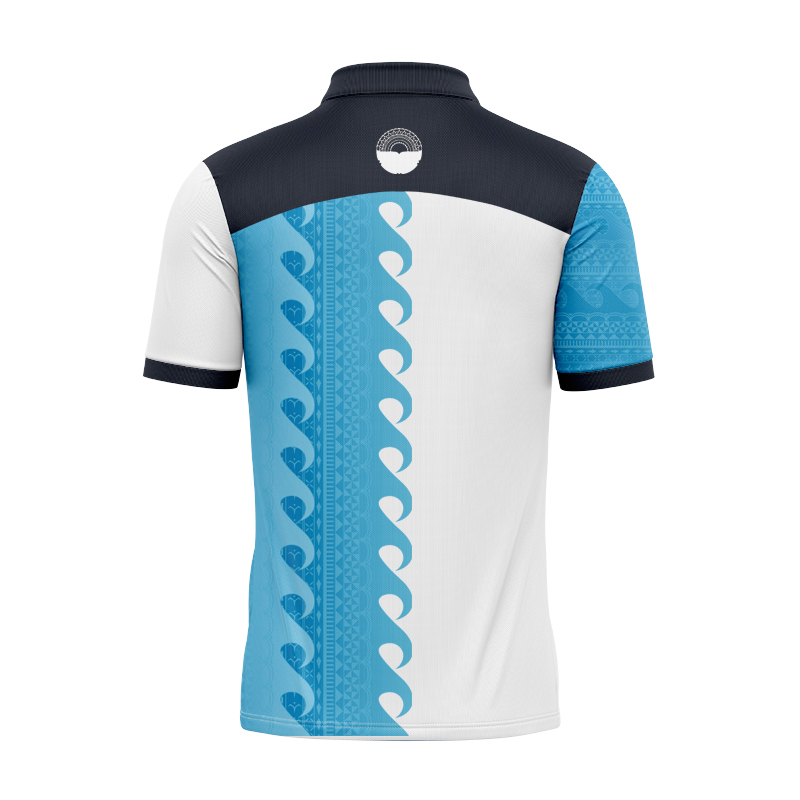 Moana Pasifika Super Rugby 2025 Beige Training Polo Shirt