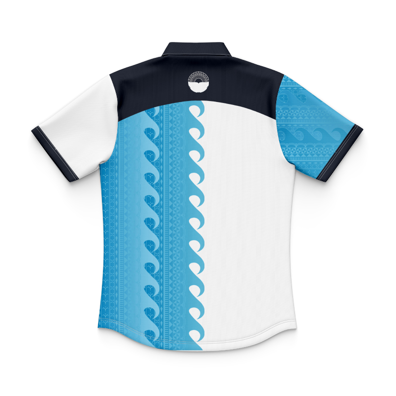 Kid's Moana Pasifika Super Rugby 2025 Beige Training Polo Jersey