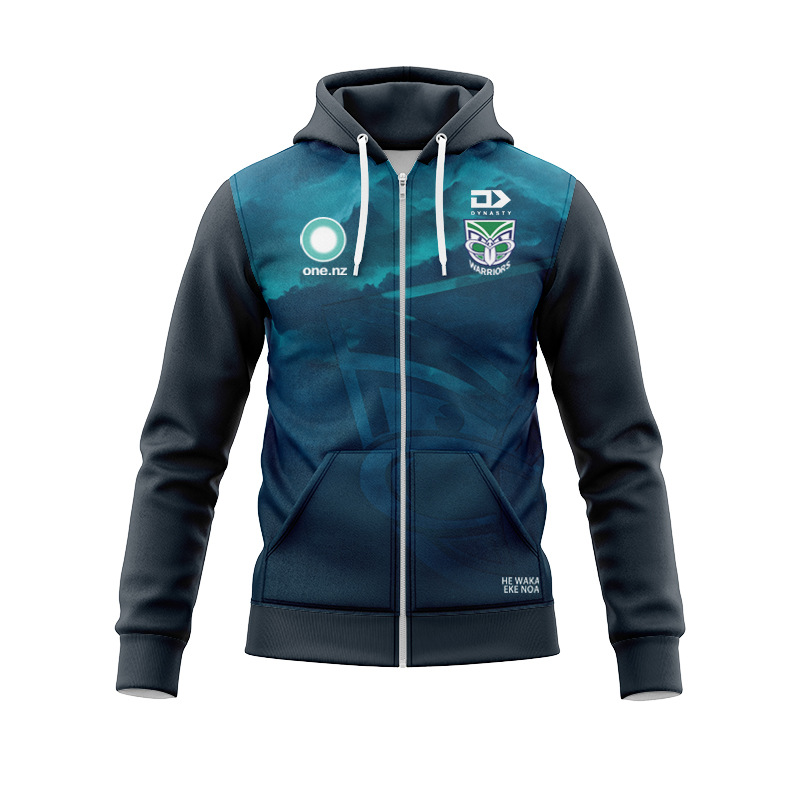 NRL New Zealand Warriors 2025 NRLW Warm Up Zipper Hoodie