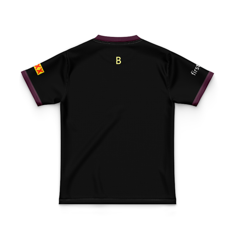 Kid's NRL Brisbane Broncos 2025 Black Team Jersey