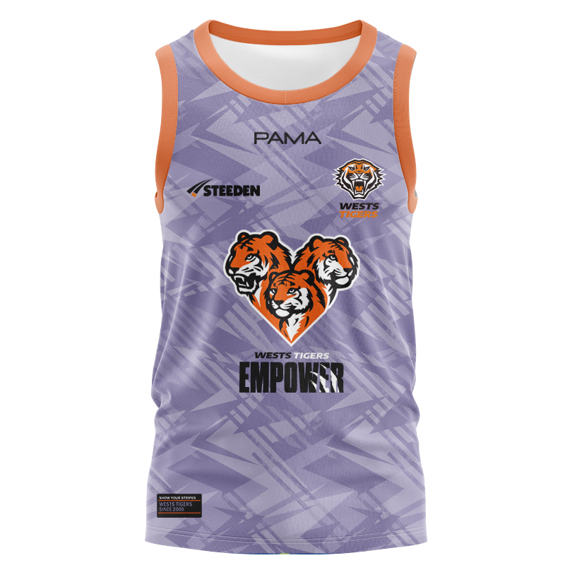 NRL Wests Tigers 2025 Coaches Singlet