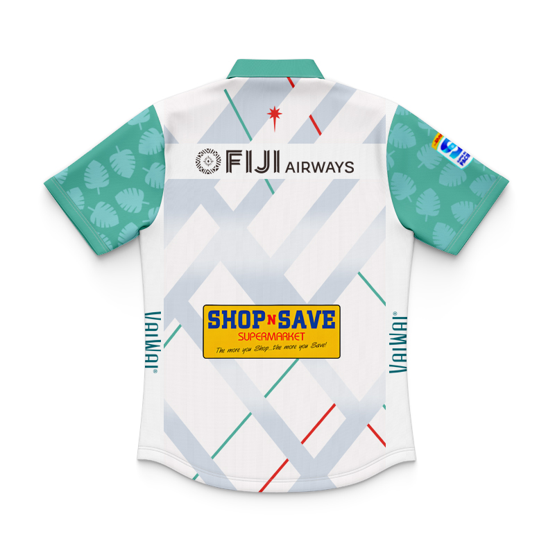 Kid's Fijian Drua Super Rugby 2025 Away Polo Jersey