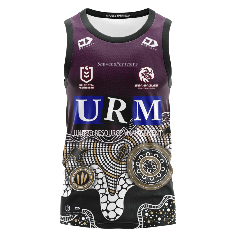 NRL Manly Warringah Sea Eagles 2025 Indigenous Singlet
