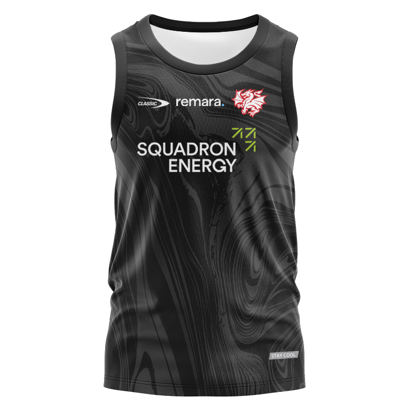 NRL St George Illawarra Dragons 2025 Charcoal Training Singlet