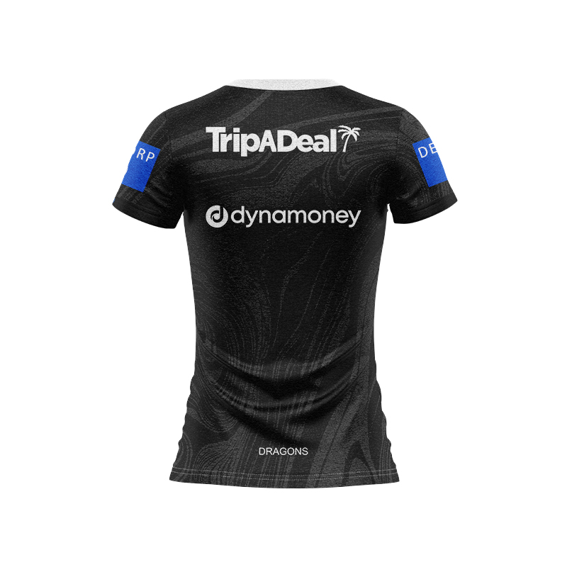 Women's NRL St George Illawarra Dragons 2025 Charcoal Training Jersey