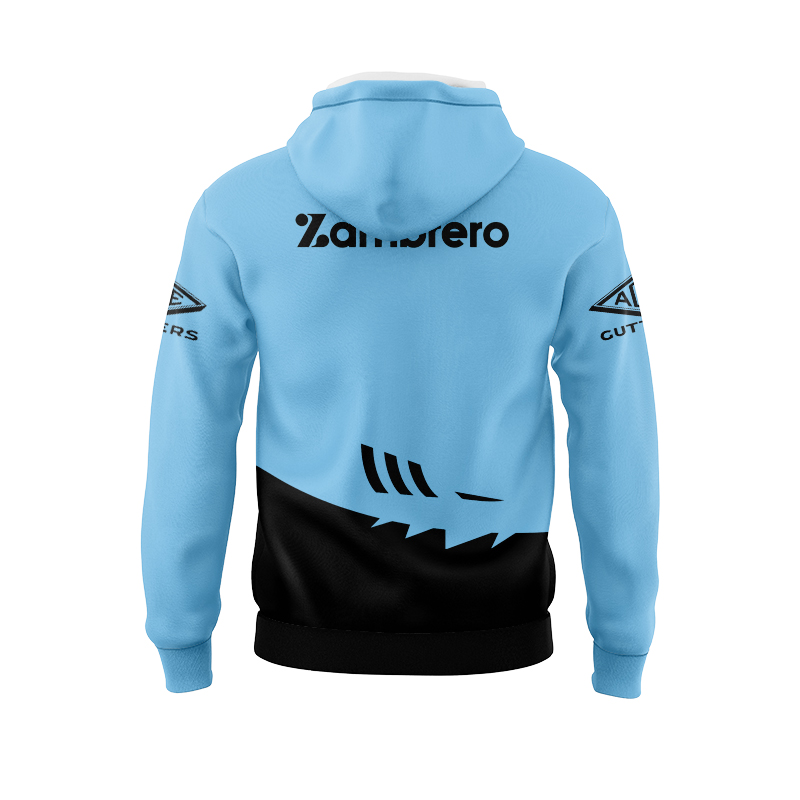 NRL Cronulla-Sutherland Sharks 2025 Sky/Blk Training Hoodie