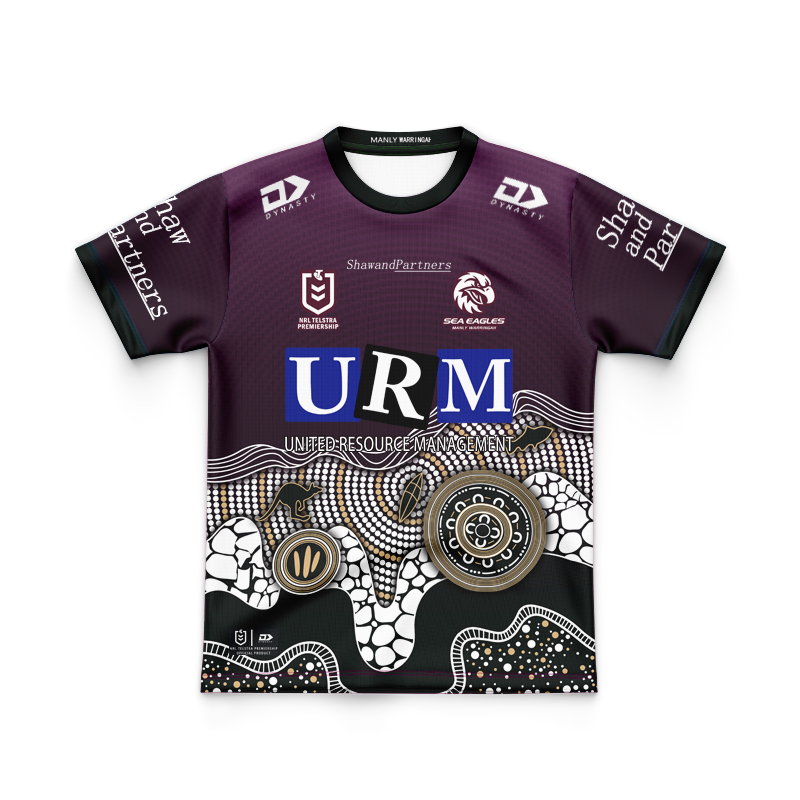 Kid's NRL Manly Warringah Sea Eagles 2025 Indigenous Jersey